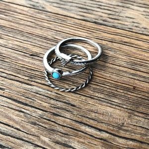 3 Midi Ring Set